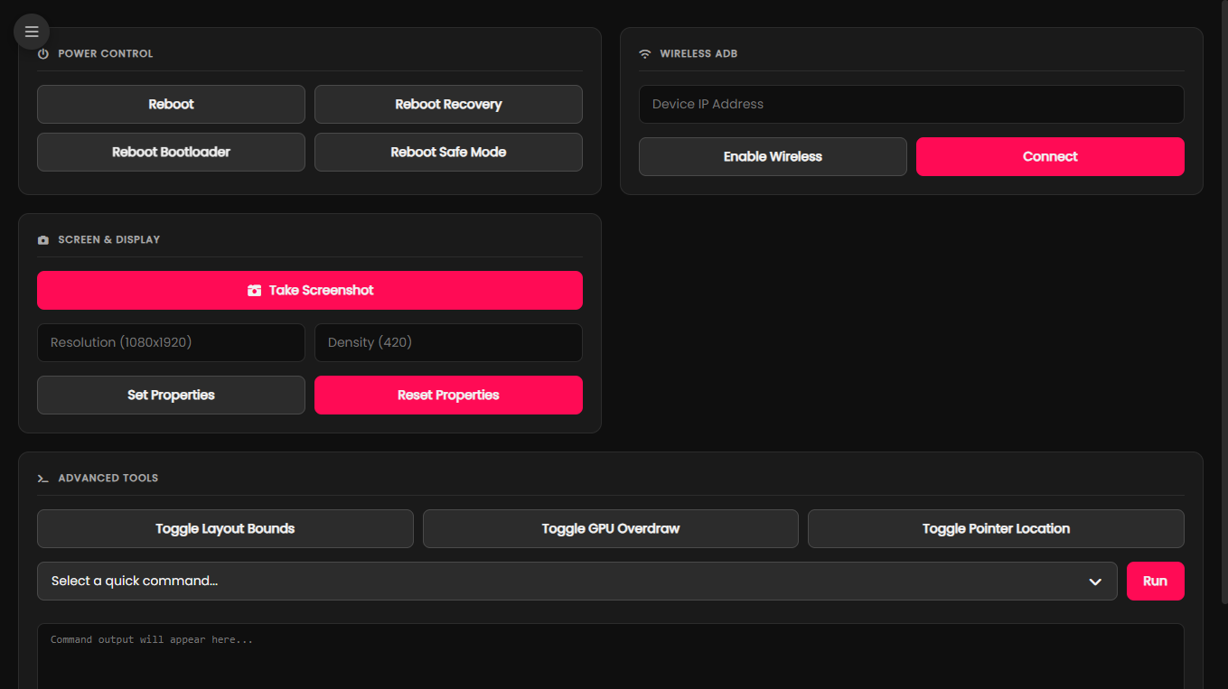 A.S.C.E.N.D. Device Tools Screenshot