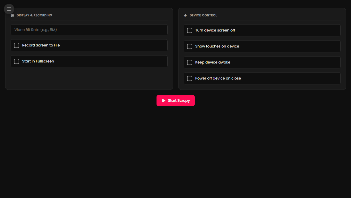 A.S.C.E.N.D. Scrcpy Screenshot
